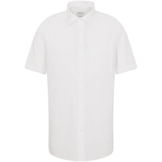 Seidensticker Herren Regular Kurzarm mit Kent-kragen Bügelfrei Businesshemd, Weiß (Weiß 1), 54