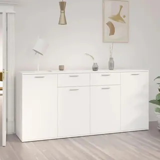 vidaXL Sideboard 160 x 75 x 36 cm Weiß
