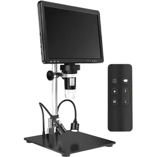 Professionelles Digitalmikroskop mit 10,1 Zoll Bildschirm, 1500-fache Vergrößerung für Leiterplatten und antike Analyse, Lötschmuck, Digitalmikroskop