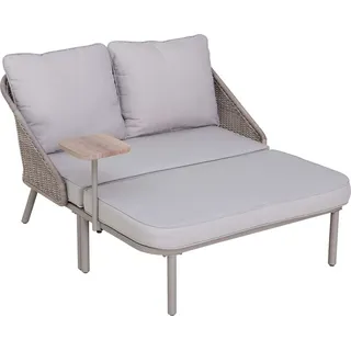 Sunjoy Garten Tagesbett 142 x 128 cm Grau