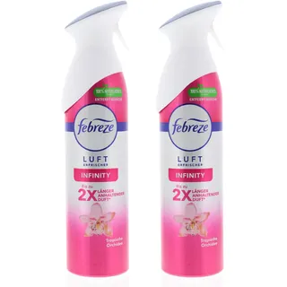 2 x Febreze Lufterfrischer Infinity Tropische Orchidee je 300ml entfernt Gerüche