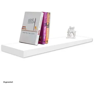 Hti-Living Wandregal 120 cm Bücherregal 120 x 20 x 20 cm Weiß