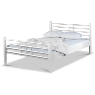 BED BOX Metallbett, Weiß, Metall, 90x200 cm, Schlafzimmer, Betten, Metallbetten