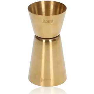 2Pcs Cocktail Jigger Gold, Edelstahl Jigger Messen Gold Double Jigger für Barkeeper Jigger im japanischen Stil für Home Bar(L)