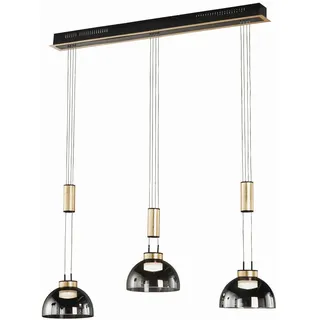 Fischer & Honsel Avignon 3-flg. 150 cm schwarz/gold Metall/Glas