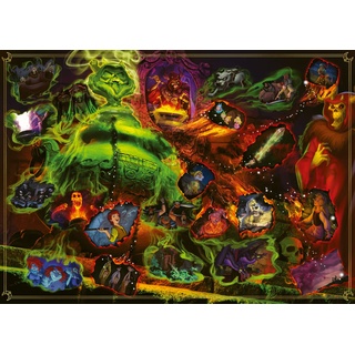 Ravensburger Puzzle 2D 1000 elementów: Villainous. Rogaty Król, Stary Design