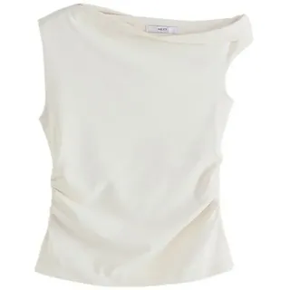Next One-Shoulder-Top Ärmelloses Top mit asymmetrischer Schulter (1-tlg) beige 48 (GB: 20)
