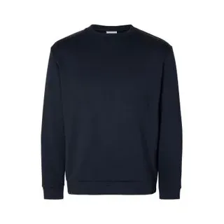 Selected Herren Rundhals Pullover SLHEMANUEL Slim Fit Blau 16092573 L