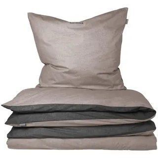 SCHIESSER Doubleface Schwarz 135 x 200 cm + 80 x 80 cm