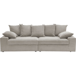 Big-Sofa INOSIGN "Sassari" Sofas Gr. B/H/T: 250 cm x 76 cm x 103 cm, Cord, Big-Sofa 2-Sitzer-2-Sitzer, silberfarben (silber) XXL Sofas