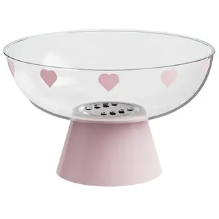Jumpeak Obstschale obstschale modern,obstschale etagere,obst und gemüse aufbewahrung, PET+ABS, (Set), siebkorb fürspülbecken,Gemüsewaschbecken,dekowohnzimmer,organizerküche rosa