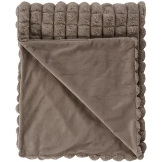 Kayoom Decke Spa Essence 125 Bettüberwurf 150 x 200 cm Grau/Schwarz
