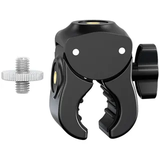Adapterhalterung für Kamera Handyhalterungen, Motorräder, Fahrräder, doppelte 1/4 Schraubenlöcher, passend für 13–48 mm Rohre, 37 mm Dicke, Fotografie Montageklemme
