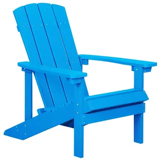 Beliani Muskoka Gartenstuhl 60 x 80 x 100 cm blau