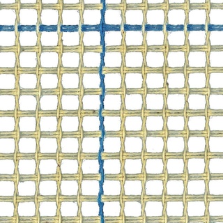Teppich/Knüpfteppich Leinwand, 3 Löcher pro Zoll (2,54 cm), blau linierter Knüpfhaken Teppich Leinwand, blau, 100 x 100 cm
