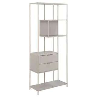 Actona Bücherregal 77 x 35 x 185 cm Grau