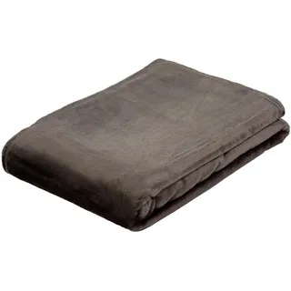 Wohndecke »Memphis«, in tollen Unifarben, Kuscheldecke, 22686944-0 braun B/L: 220 cm x 240 cm