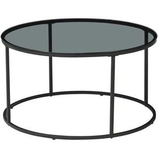 [en.casa] Couchtisch Kolari Schwarz Metall 45 x Ø80 cm