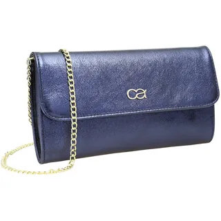 COLLEZIONE ALESSANDRO Eleganz Clutch Leder Blue