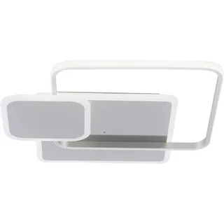 LED Deckenleuchte, stahlfarben, modern, Lichtfarbensteuerung, dimmbar