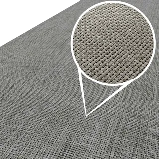 ANRO Läufer In-/Outdoor Teppich wasserfest Balkon Teppich auch für Balkon und Terasse Flur Bodenmatte wetterfest Grau Abwaschbar 280 x 67cm