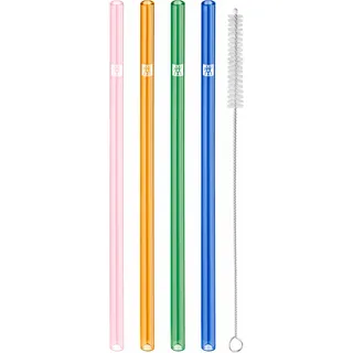 Zwilling Glasstrohhalme 4 St. Bunt