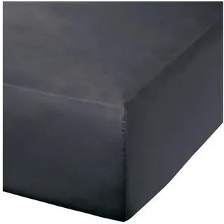 Erwin Müller Spannbettlaken Mako-Satin 150 x 200 - 160 x 200 cm grau