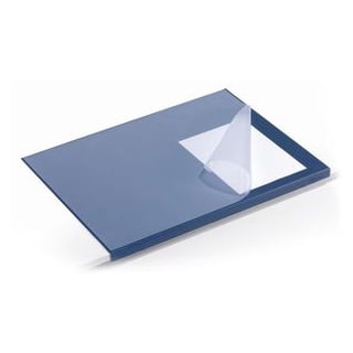 Durable Schreibunterlage 729307, blau, Kunststoff, blanko, mit Kantenschutz, 50 x 65cm