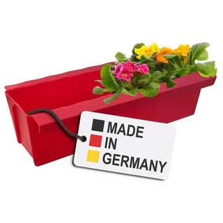 Buri Europaletten Blumenkasten Rot Pflanzkasten zum An- & Einhängen Blumentopf