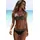 Bikini-Top Damen Schwarz 38 Cup C