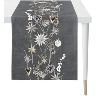 APELT 6204 WINTERWELT, Weihnachtsdeko, Weihnachten", schwarz (anthrazit, silberfarben, natur), (37194836-0)