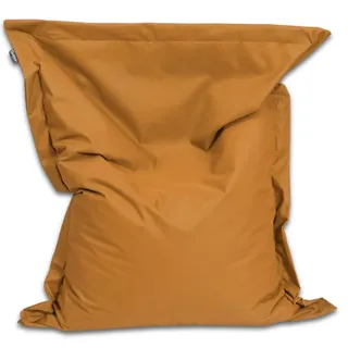 BuBiBag Sitzsack 100x70 cm mit Füllung – Handgefertigt – Bean Bag Indoor & Outdoor – Bodenkissen Liegekissen Kinder & Jugendliche – wasserabweisend bequem – Sand