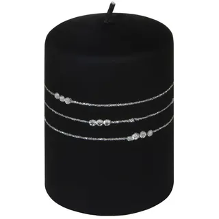 Stumpenkerze Kolia schwarz 10cm