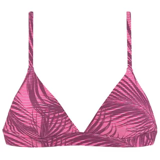LASCANA ACTIVE Triangel-Bikini-Top Damen bordeaux-bedruckt Gr.42 Cup C/D