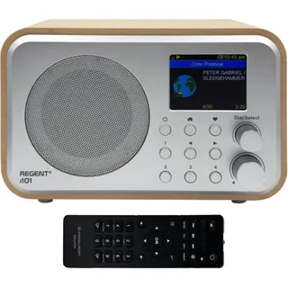 Ferguson Regent i101 Internetradio WLAN Radio mit Bluetooth FM/DAB/DAB+ Radio UKW, Radiowecker, Equalizer, Farbdisplay, USB, AUX IN, Line Out,UPnP - Creme