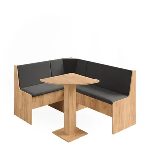 Vicco Eckbankgruppe Ramon, Goldkraft Eiche, 137.6 x 92.8 cm mit ecktisch