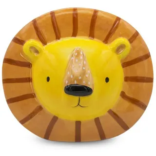 Logbuch-Verlag Dekofigur Spardose Löwe Keramik 16 cm – Geldgeschenk für Kinder in Tierform –
