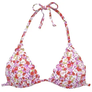 LASCANA Bikini-Top Damen Rot/Mehrfarbig 36 Cup A/B