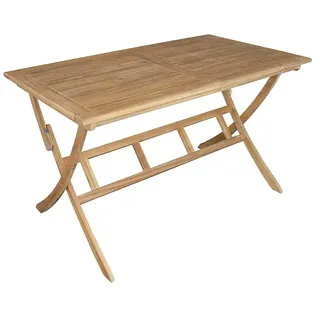 Sunfun Diana Gartentisch  (L x B x H: 150 x 86 x 75 cm, Akazie, Rechteckig, Naturbraun)