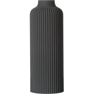 3D Vase Dekovase Anouk L 30cm Nachhaltige Deko Vase Pampasgras Trockenblumen, Bodenvase grau