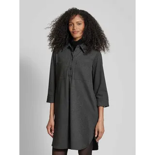 Knielanges Kleid mit Umlegekragen Modell 'Wenso', Black, 40