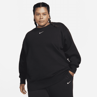 Nike Sportswear Phoenix Fleece Oversize Damen-Sweatshirt mit Rundhalsausschnitt - Schwarz, 3X