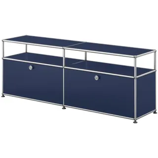 USM Haller Lowboard, mit 2 Klapptüren Stahlblau