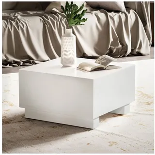 FineBuy MONOBLOC Weiß MDF 60 x 60 x 35 cm