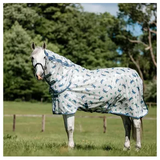 Horseware Amigo Integrated Fly Sheet 115 cm Blau/Silber
