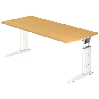 bümö Schreibtisch Buche / Weiß