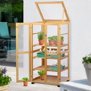 Dobar Großer Anzuchtschrank Dome Indoor Gewächshaus Natur FSC®
