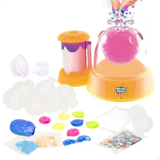 Doctor Squish Glow It Squishies Station, Neon Edition, bis zu 8 Squishies, leuchtet im Dunkeln, inklusive Handstation, Kapseln, Pinzette, Schleim und Füllungen, ab 8 Jahren (48439)