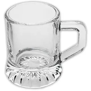 Carlso 72x Schnapsglas zum Umhängen aus Glas mit Henkel, am Band, Party JGA Shotglas