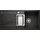 links flächenbündig schwarz Handbetätigung 990 x 490 mm